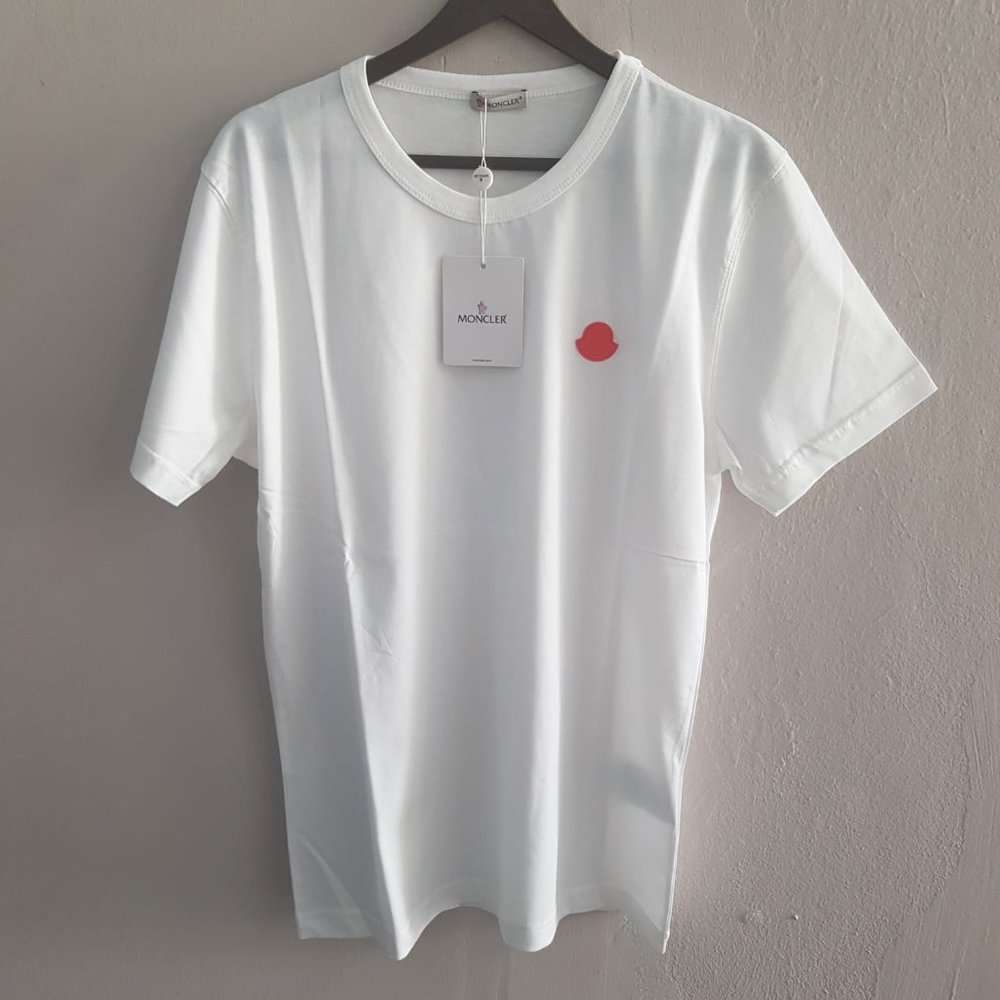 Moncler Logo Printed White T-Shirt